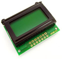 8x2 Character LCD Module Green Backlight